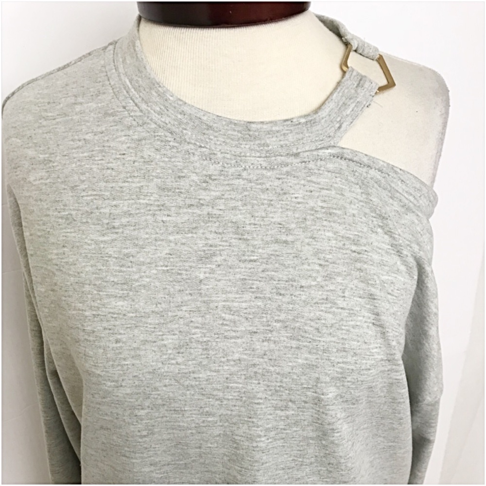 ✅LAST 1 Cold Shoulder Top Tee Sweatshirt Sold - Picture 7 of 7